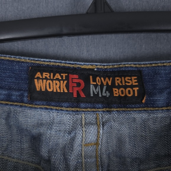 Ariat FR M4 Relaxed Basic Boot Cut Jeans Mens 36x30 (Fits 34x29) Low Rise Denim - Picture 10 of 12
